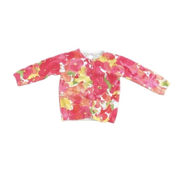 Janie and Jack Floral Cardigan size 12-18mo - Picture 1 of 4